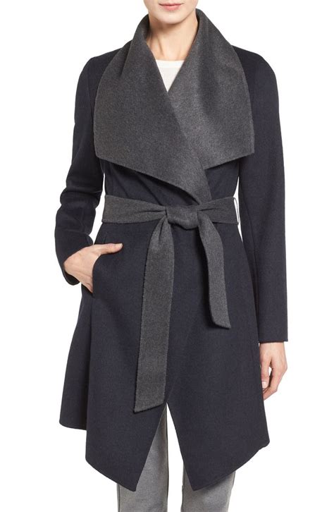 michael michael kors double face wool blend coat|Double Face Wool Blend Robe Coat .